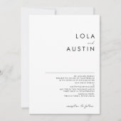 Moderne minimalistische traditionele volledige nam kaart (Voorkant)