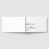 Moderne minimalistische traditionele zwarte bruilo gastenboek (Volledig)