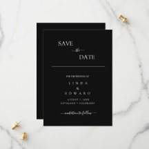 Moderne Minimalistische Traditionele Zwarte Trouwd