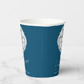 Moderne minimalistische trendy elegante Afstuderen Papieren Bekers (Rechts)