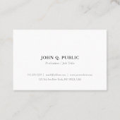 Moderne minimalistische trendy Sjabloon Elegant Ee Visitekaartje (Achterkant)