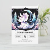 Moderne minimalistische Triceratops Verjaardag Kaart (Staand voorkant)