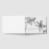 Moderne minimalistische tropische minimalistische  gastenboek (Volledig)