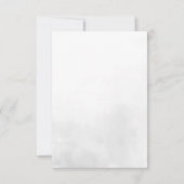 Moderne Minimalistische Trouw-RSvp | 70s-Typografi Aankondiging (Achterkant)