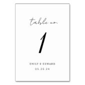 Moderne Minimalistische Trouwdag Kaart (Voorkant)