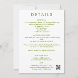 Moderne Minimalistische Trouwdetails Enclosure Sav Save The Date