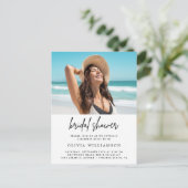 Moderne Minimalistische Trouwfeest Uitnodiging (Staand voorkant)