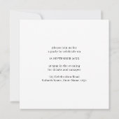 Moderne Minimalistische Trouwfoto Aankondiging (Achterkant)