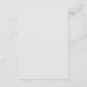 Moderne Minimalistische Trouwinformatie  Informatiekaartje (Achterkant)