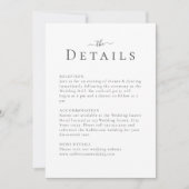 Moderne minimalistische trouwkaart kaart (Voorkant)