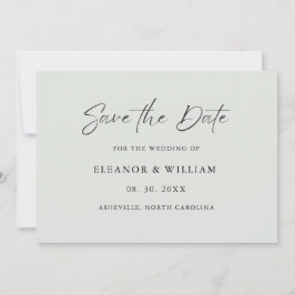 Moderne Minimalistische Trouwkaart om de datum te Save The Date