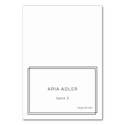 Moderne minimalistische trouwkaarten / AVERY Kaart (Voorkant)