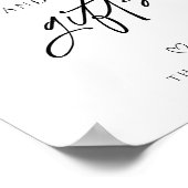 Moderne minimalistische trouwkaarten en geschenken poster (Hoek)