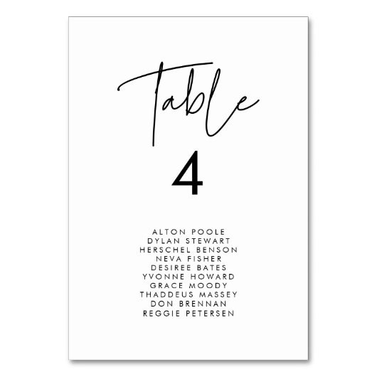 Moderne minimalistische trouwkaarten kaart (Voorkant)