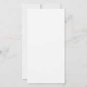 Moderne Minimalistische Trouwmenu Kaart (Achterkant)