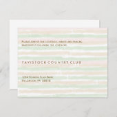 Moderne Minimalistische Trouwontvangstkaart Informatiekaartje (Voorkant / Achterkant)