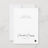Moderne Minimalistische Trouwplaatskaart Kaart (Voorkant)