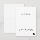 Moderne Minimalistische Trouwplaatskaart Kaart (Voorkant / Achterkant)