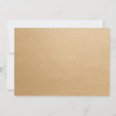 Moderne minimalistische trouwuitnodiging met 3 fot kaart (Achterkant)