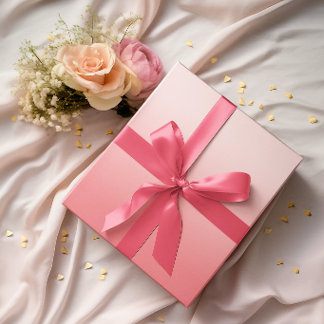 Moderne Minimalistische Tulp Roze Gradiënt Cadeaupapier