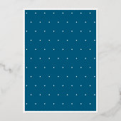 Moderne Minimalistische Turquoise Dertig Script Ve Folie Uitnodiging (Achterkant)
