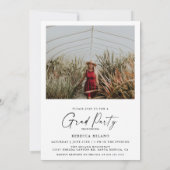 Moderne minimalistische tweefasefotograaf kaart (Achterkant)