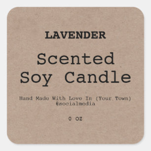 Moderne minimalistische typelabels voor typemachin vierkante sticker