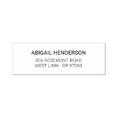 Moderne minimalistische Typo Basic 10 | Retouradre Zelfinktende Stempel (Design)