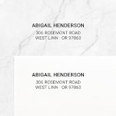 Moderne minimalistische Typo Basic 10 | Retouradre Zelfinktende Stempel