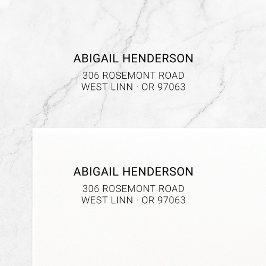 Moderne minimalistische Typo Basic 10 | Retouradre Zelfinktende Stempel