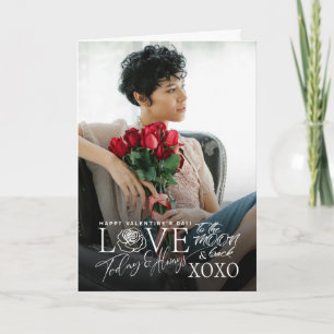 Moderne Minimalistische  Typografie Aangepaste Fot Kaart