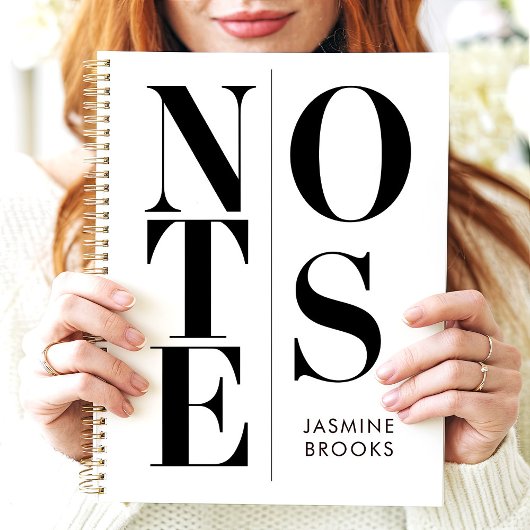 Moderne minimalistische typografie Aangepaste naam Planner