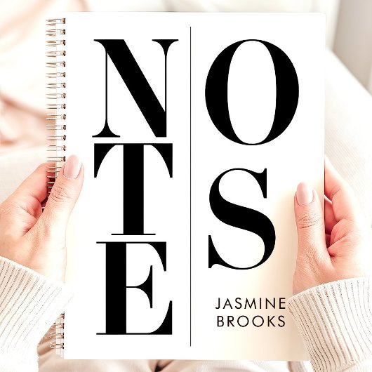 Moderne minimalistische typografie Aangepaste naam Planner