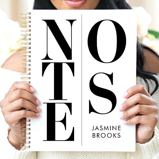 Moderne minimalistische typografie Aangepaste naam Planner