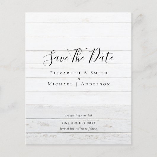 Moderne minimalistische typografie bespaart de dat flyer (Voorkant)