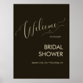 Moderne Minimalistische Typografie Bruidsborrel We Poster (Voorkant)