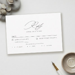 Moderne Minimalistische Typografie Calligrafie Bru RSVP Kaartje