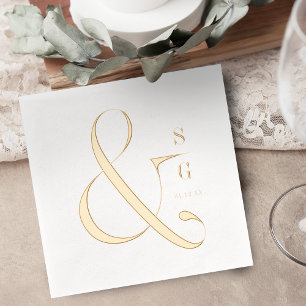 Moderne minimalistische typografie combineert mono folie servetten