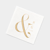 Moderne minimalistische typografie combineert mono folie servetten (Links)