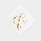 Moderne minimalistische typografie combineert mono folie servetten (Rechts)