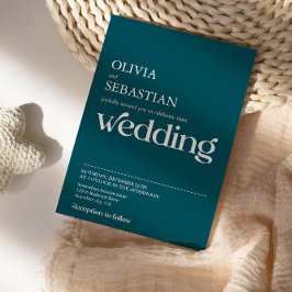 Moderne minimalistische typografie Diepe Blauwgroe Kaart