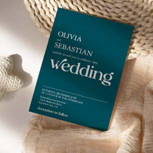 Moderne minimalistische typografie Diepe Blauwgroe Kaart