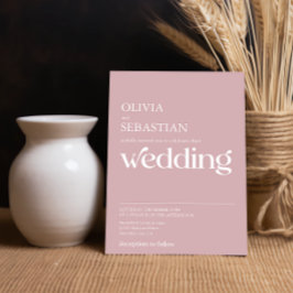 Moderne minimalistische typografie Dusty Roos brui Kaart