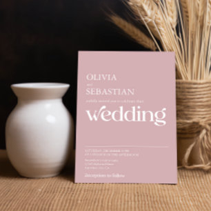 Moderne minimalistische typografie Dusty Roos brui Kaart