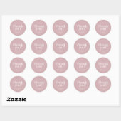 Moderne minimalistische typografie Dusty Roos brui Ronde Sticker (Vel)