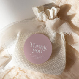 Moderne minimalistische typografie Dusty Roos brui Ronde Sticker