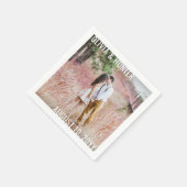 Moderne Minimalistische Typografie Eenvoudige Foto Servet (Hoek)