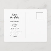 Moderne minimalistische typografie foto Save the D Briefkaart (Achterkant)