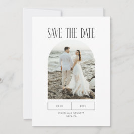 Moderne Minimalistische Typografie Foto Save The Date