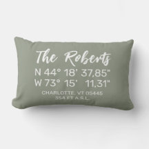 Moderne minimalistische typografie GPS coördinaten